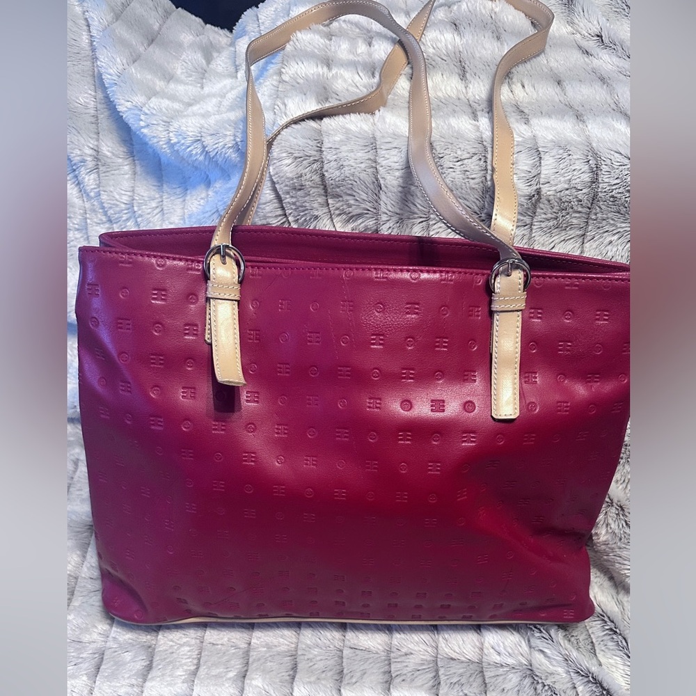 Arcadia Red leather shoulder bag